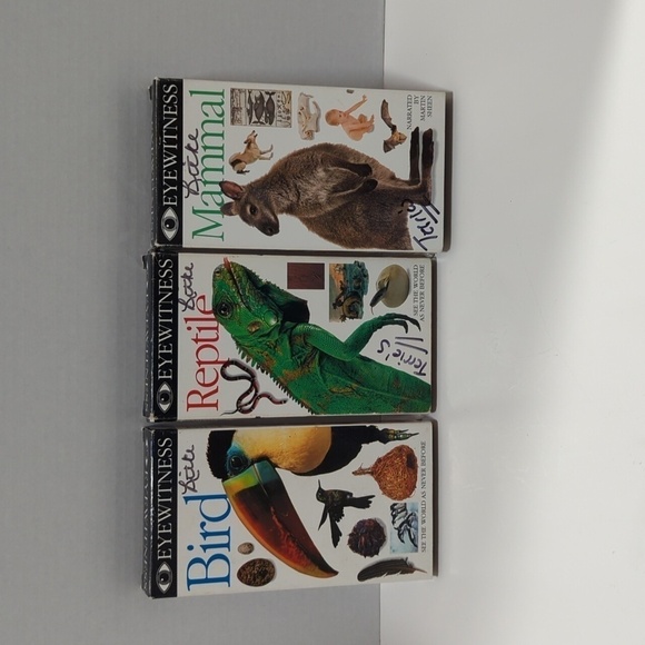 Eyewitness Vintage Set of 3 VHS Tapes - Mammal, Reptile & Birds - Picture 1 of 7